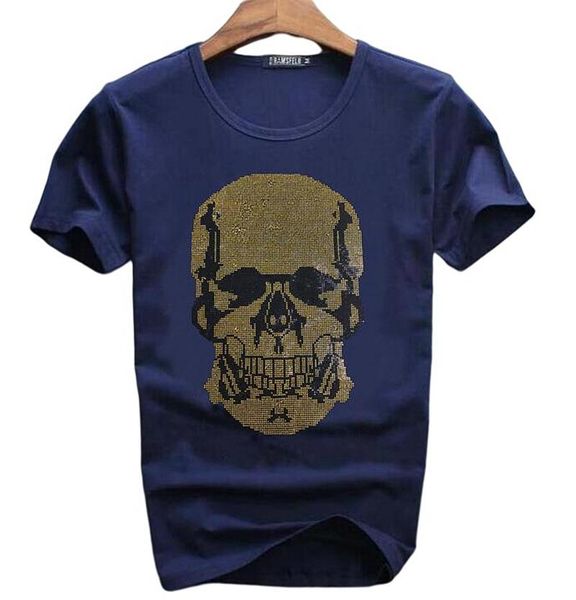 men's t-shirts streetwear summer anime men shirt rhinestones mens short sleeve casual designer tshirt, White;black
men's t-shirts streetwear summer anime men shirt rhinestones mens short sleeve casual designer tshirt, White;black