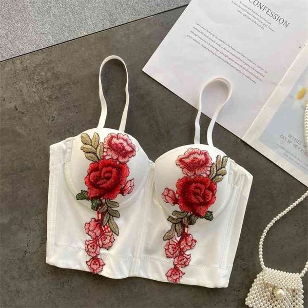 lady fashion embroidery flower retro bustier crop women sleeveless clothing harajuku high streeet camis q476 210527, White
lady fashion embroidery flower retro bustier crop women sleeveless clothing harajuku high streeet camis q476 210527, White