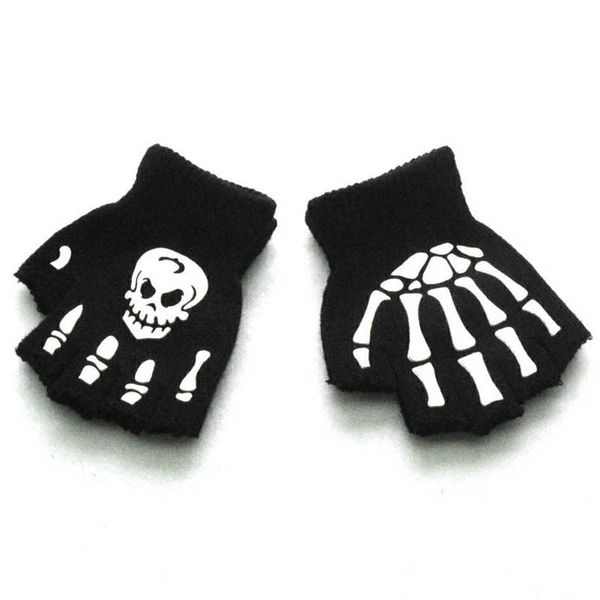children's fingerless gloves fashion knit boys girls accessories winter warm half-finger halloween night light skull glow 5-11y b9037, White
children's fingerless gloves fashion knit boys girls accessories winter warm half-finger halloween night light skull glow 5-11y b9037, White