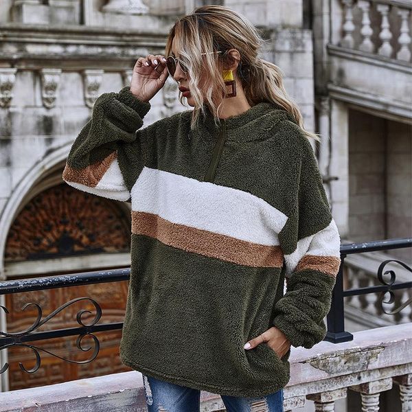 women's hoodies & sweatshirts 2021 autumn european and american solid color stitching long-sleeved, Black
women's hoodies & sweatshirts 2021 autumn european and american solid color stitching long-sleeved, Black