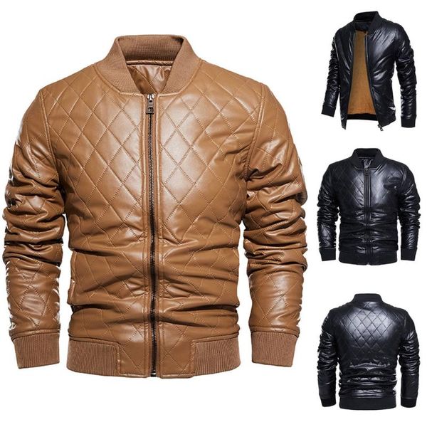 autumn winter men's leather jacket casual jackets camouflage blouse thickening coat outwear blouse quality leather jacket, Black;brown
autumn winter men's leather jacket casual jackets camouflage blouse thickening coat outwear blouse quality leather jacket, Black;brown