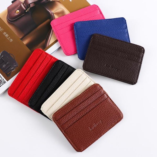 card holders fashion men's leather id holder wallet coin purse multi-card position business small slim money pocket case, Brown;gray
card holders fashion men's leather id holder wallet coin purse multi-card position business small slim money pocket case, Brown;gray