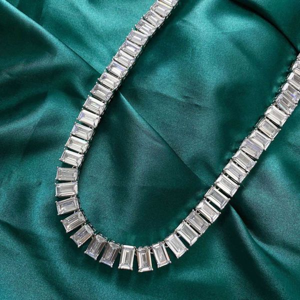 hbp luxury new high carbon copper plated platinum style women's geometric fashion white diamond 6 * 10 necklace, Silver
hbp luxury new high carbon copper plated platinum style women's geometric fashion white diamond 6 * 10 necklace, Silver