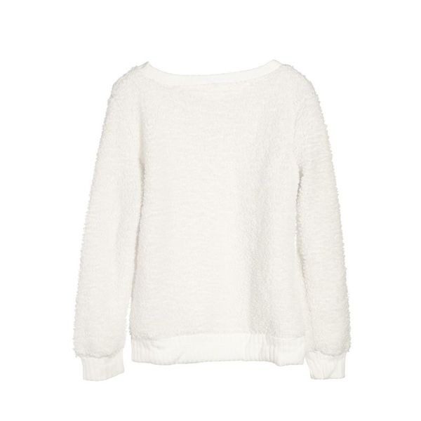 women's blouses & shirts meihuida solid warm thickening long sleeve oversized loose knitted bouses outwear blouse women female, White
women's blouses & shirts meihuida solid warm thickening long sleeve oversized loose knitted bouses outwear blouse women female, White