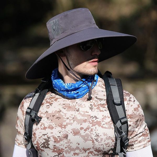 outdoor hats uv protection bucket hat lightweight practical quick drying breathable sun shade climbing fisherman cap chin string, Black;white
outdoor hats uv protection bucket hat lightweight practical quick drying breathable sun shade climbing fisherman cap chin string, Black;white