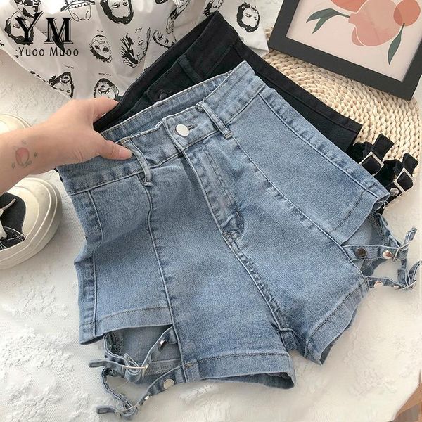 women's shorts yuoomuoo ins fashion designer denim 2021 summer high waist washed zipper streetwear women jeans, White;black
women's shorts yuoomuoo ins fashion designer denim 2021 summer high waist washed zipper streetwear women jeans, White;black