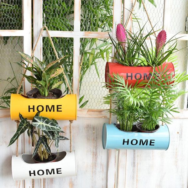 wall hanging rope iron hanging flower pots balcony garden plant planter, wall metal bucket flower holders
wall hanging rope iron hanging flower pots balcony garden plant planter, wall metal bucket flower holders