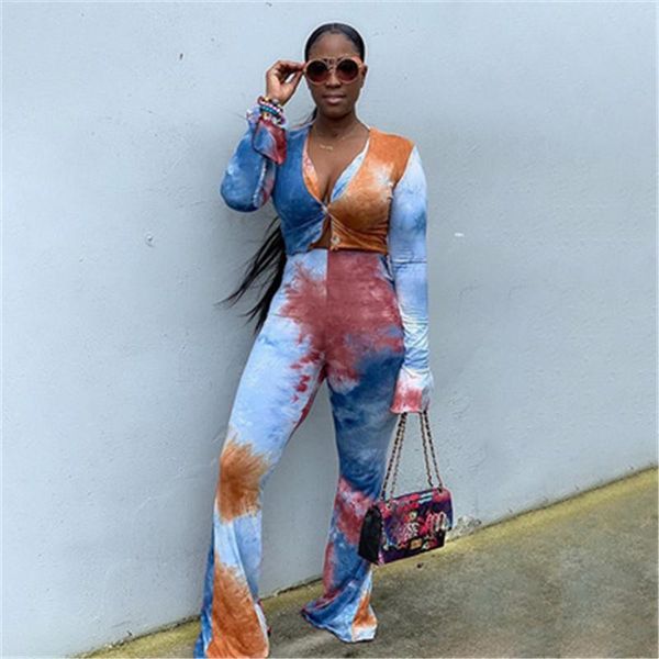 womens tie dye sport suits fashion long sleeve v neck short elastic waist trousers tracksuits designer female new casual two piece sets, Gray
womens tie dye sport suits fashion long sleeve v neck short elastic waist trousers tracksuits designer female new casual two piece sets, Gray