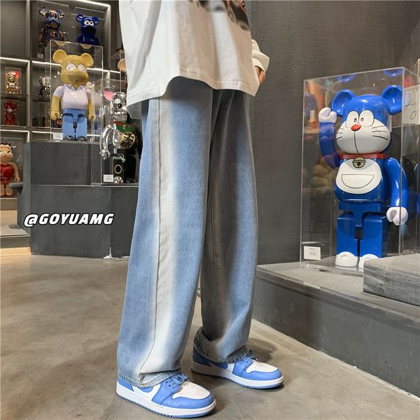 men's jeans privathinker - men's wide leg jeans, worn low-end retro style, leisure, harajuku, fashion, Blue
men's jeans privathinker - men's wide leg jeans, worn low-end retro style, leisure, harajuku, fashion, Blue
