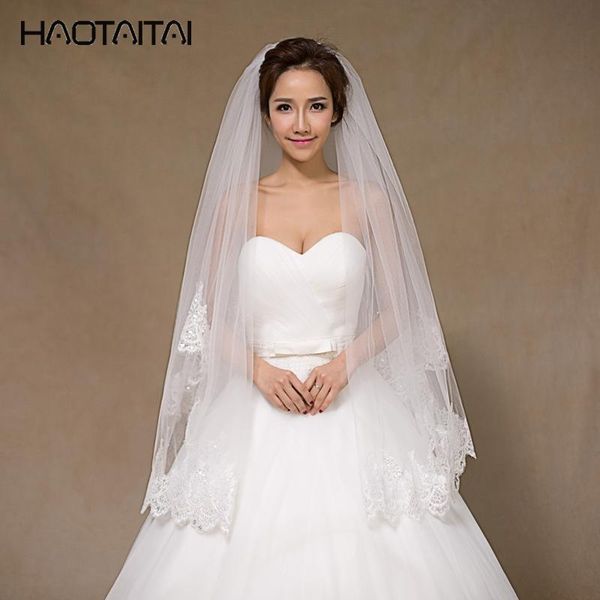 bridal veils wedding veil white wholesale accessories two layer lace edge 1m with comb, Black
bridal veils wedding veil white wholesale accessories two layer lace edge 1m with comb, Black