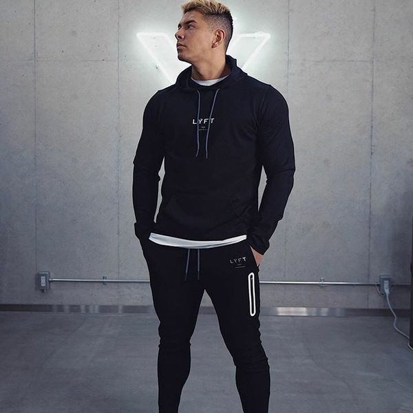 new lyft autumn and winter muscle brothers fitness sweater outdoor sports leisure hooded pullover, Black
new lyft autumn and winter muscle brothers fitness sweater outdoor sports leisure hooded pullover, Black