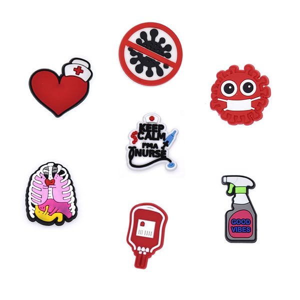 wholesale the virus nursing designer croc charms pieces pins party gifts nurse shoes gibbits charm, White;pink
wholesale the virus nursing designer croc charms pieces pins party gifts nurse shoes gibbits charm, White;pink