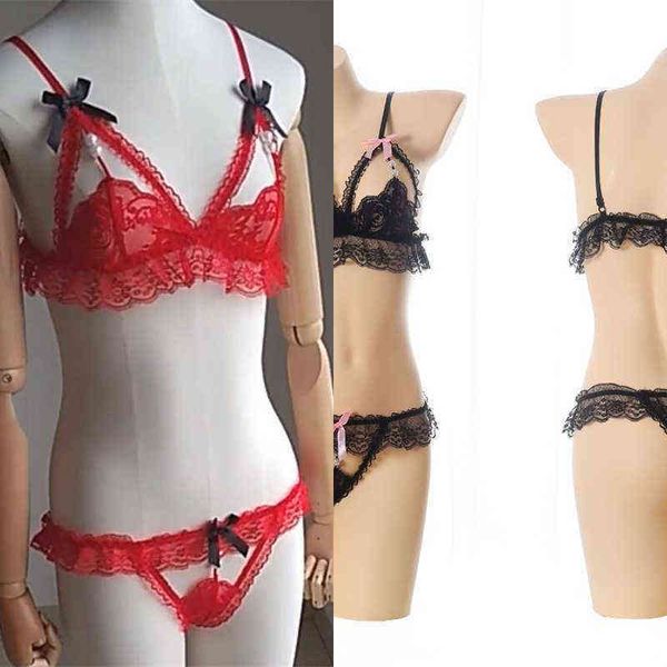 nxy set lingerie women lace transparent underwear hollow out bra and brief fantasias erotic costumes 1223, Red;black
nxy set lingerie women lace transparent underwear hollow out bra and brief fantasias erotic costumes 1223, Red;black