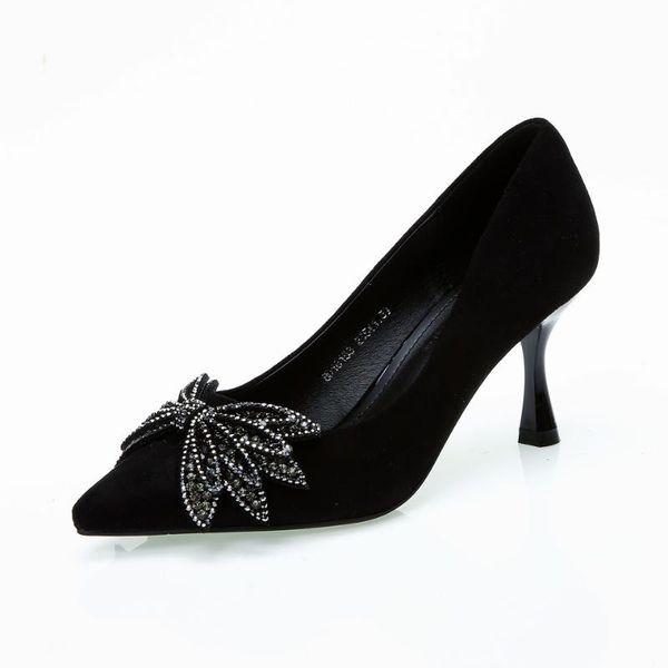 dress shoes the spring ladies temperament rhinestone bow pointed women's 2021 stiletto high-heeled fashion with a single tide, Black
dress shoes the spring ladies temperament rhinestone bow pointed women's 2021 stiletto high-heeled fashion with a single tide, Black
