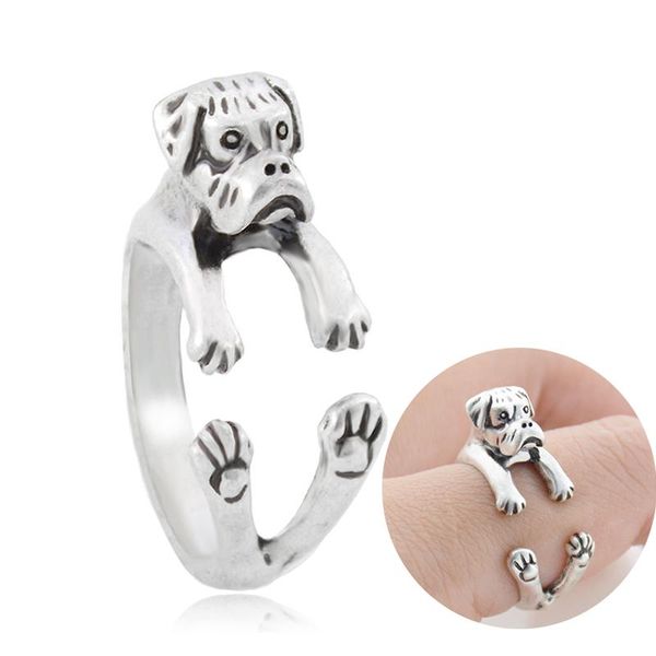 cluster rings 1 piece fashion boho cute dog anel ring men punk brass knuckle boxer anillos couple love for women jewelry bague femme, Golden;silver
cluster rings 1 piece fashion boho cute dog anel ring men punk brass knuckle boxer anillos couple love for women jewelry bague femme, Golden;silver