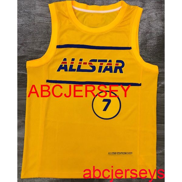 men women kids 2 styles 7# brown 2021 all star yellow basketball jersey embroidery new basketball jerseys xs-5xl 6xl, Black
men women kids 2 styles 7# brown 2021 all star yellow basketball jersey embroidery new basketball jerseys xs-5xl 6xl, Black