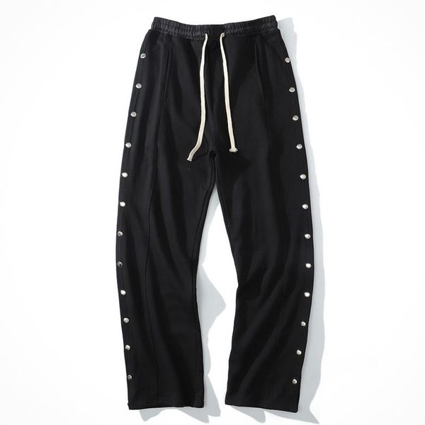 men's pants gtdom men elastic waist straight long oversize solid color trouser 2021 spring terry button soft hip hop casual, Black
men's pants gtdom men elastic waist straight long oversize solid color trouser 2021 spring terry button soft hip hop casual, Black