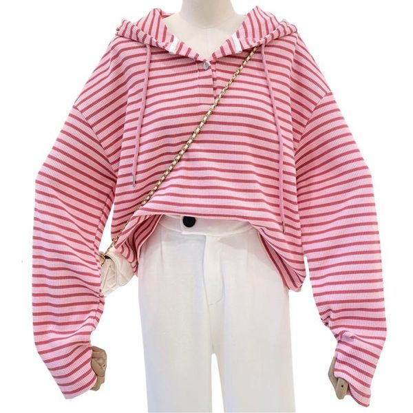 women's hoodies & sweatshirts female clothes thin casual women striped harajuku pink button hoodie sweatshirt all-match girl spring aut, Black
women's hoodies & sweatshirts female clothes thin casual women striped harajuku pink button hoodie sweatshirt all-match girl spring aut, Black