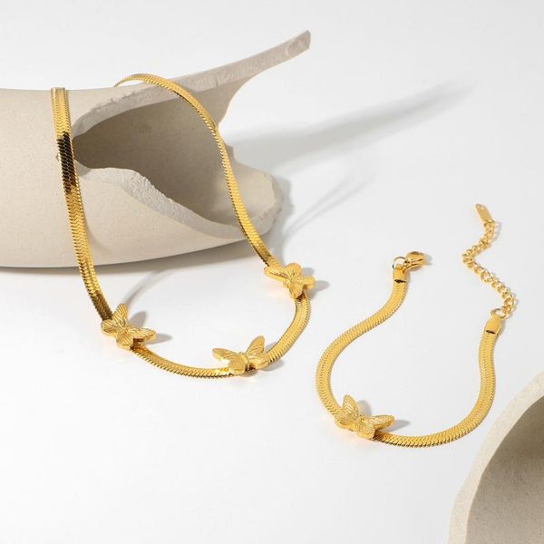 pendant necklaces women butterfly snake chain choker necklace herringbone collar bone bracelets statement stainless steel jewelry sets punk, Silver
pendant necklaces women butterfly snake chain choker necklace herringbone collar bone bracelets statement stainless steel jewelry sets punk, Silver