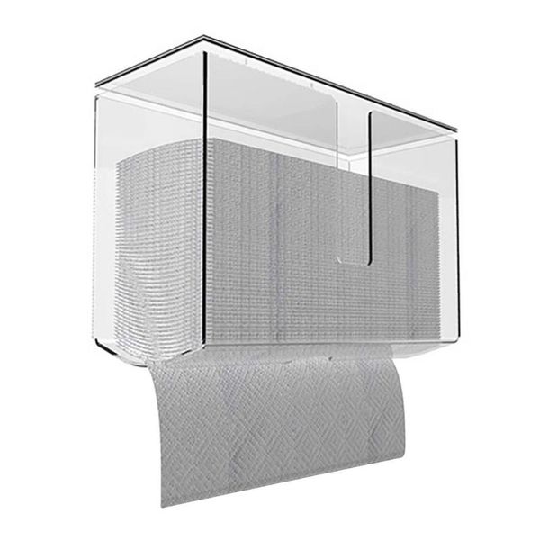 tissue boxes & napkins wall-mounted paper towel dispenser clear multifold holder waterproof dustproof bathroom supply
tissue boxes & napkins wall-mounted paper towel dispenser clear multifold holder waterproof dustproof bathroom supply