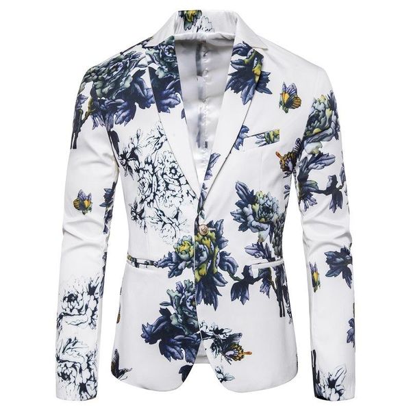 men's suits & blazers luclesam mens winter floral blazer 2022 fashion gentleman one button slim fit print suit jacket men suite, White;black
men's suits & blazers luclesam mens winter floral blazer 2022 fashion gentleman one button slim fit print suit jacket men suite, White;black