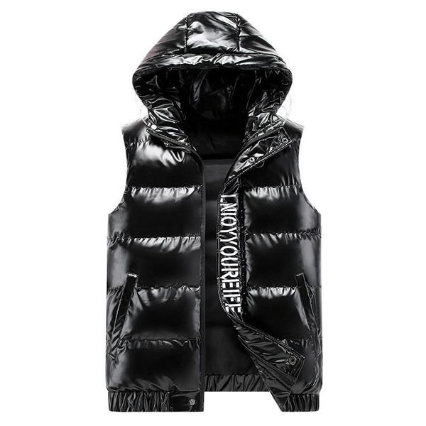 men's vests fashion winter warm with hood cotton padded thick thermal waistcoat shinny sleeveless jacket parkas big size m-4xl, Black;white
men's vests fashion winter warm with hood cotton padded thick thermal waistcoat shinny sleeveless jacket parkas big size m-4xl, Black;white