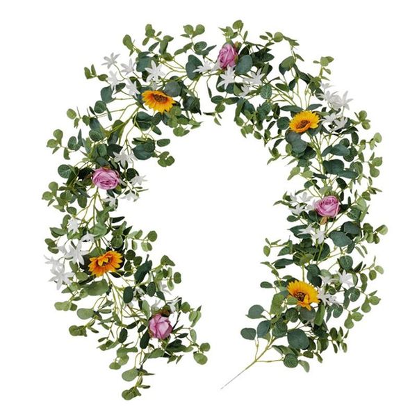 artificial sunflower vine fake flower garland decorations hanging eucalyptus garland for home wedding arch arrangement
artificial sunflower vine fake flower garland decorations hanging eucalyptus garland for home wedding arch arrangement