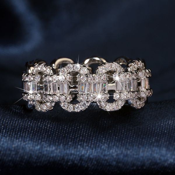 silver color bling zircon stone chain ring for women wedding engagement fashion jewelry
silver color bling zircon stone chain ring for women wedding engagement fashion jewelry