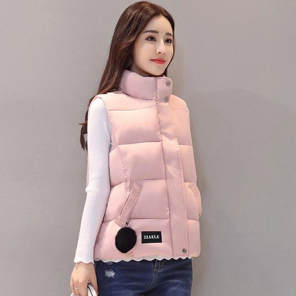 women's vests women down cotton fashion stand collar sleeveless short waistcoats autumn female casual fp1305, Black;white
women's vests women down cotton fashion stand collar sleeveless short waistcoats autumn female casual fp1305, Black;white
