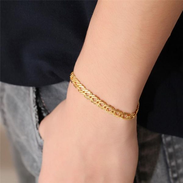 link, chain mens bracelet stainless steel male jewelry wholesale hip hop gold color 6mm chunky cuban link bracelets for man women, Black
link, chain mens bracelet stainless steel male jewelry wholesale hip hop gold color 6mm chunky cuban link bracelets for man women, Black