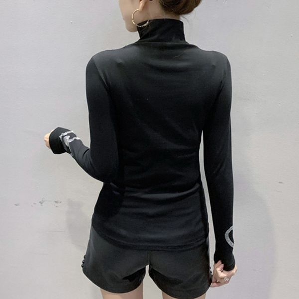 2021 new spring fall korean clothes t-shirt chic turtleneck diamonds women cotton ropa mujer long sleeve bottoming tees t00404a k6, White
2021 new spring fall korean clothes t-shirt chic turtleneck diamonds women cotton ropa mujer long sleeve bottoming tees t00404a k6, White