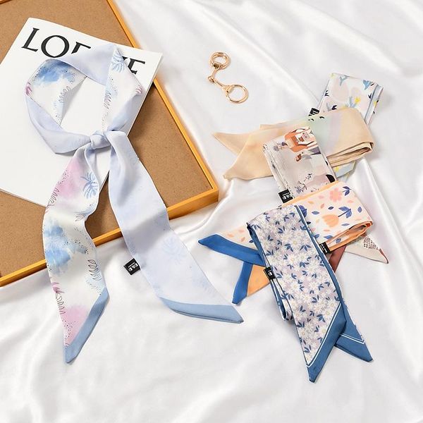 scarves four seasons letter butterfly print skinny scarf floral dot patchwork women neck tie bag handles handband head shawl, Blue;gray
scarves four seasons letter butterfly print skinny scarf floral dot patchwork women neck tie bag handles handband head shawl, Blue;gray