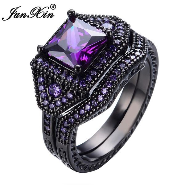 wedding rings junxin crystal elegant purple ring sets for party black gold filled jewelry brand fashion men women, Slivery;golden
wedding rings junxin crystal elegant purple ring sets for party black gold filled jewelry brand fashion men women, Slivery;golden