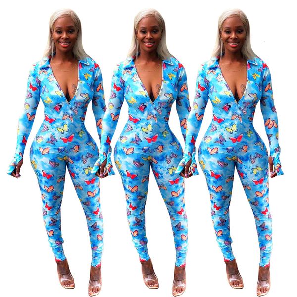 2021 new butterfly pattern print deep v-neck long sleeve women jumpsuit autumn selling fashion rompers bodysuits p0ug, Gray
2021 new butterfly pattern print deep v-neck long sleeve women jumpsuit autumn selling fashion rompers bodysuits p0ug, Gray