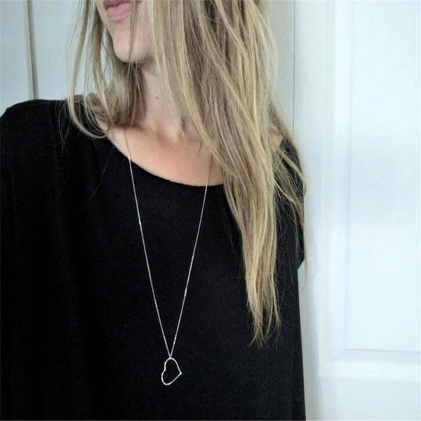 pendant necklaces simple hollow out heart long sweater chain necklace charm women's gold silver colour party accessories european style
pendant necklaces simple hollow out heart long sweater chain necklace charm women's gold silver colour party accessories european style