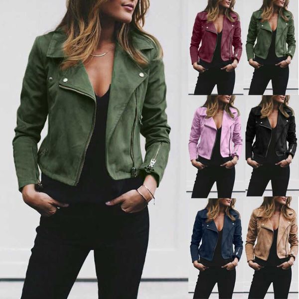 women's jackets women ladies casual jacket coats zip up biker flight coat outwear lapel inclined zipper short, Black;brown
women's jackets women ladies casual jacket coats zip up biker flight coat outwear lapel inclined zipper short, Black;brown