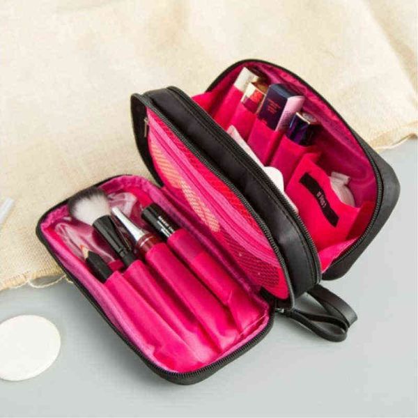 nxy cosmetic bags black classic nylon mini for ladies fashion simple luxury large capacity doule zipper make up wash storage 220302
nxy cosmetic bags black classic nylon mini for ladies fashion simple luxury large capacity doule zipper make up wash storage 220302