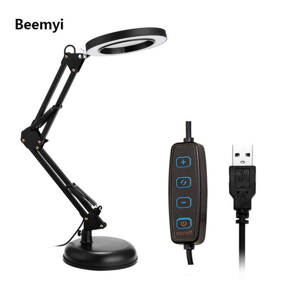 compact mirrors foldable professional 8x magnifying glass desk lamp magnifier led light reading with three dimming modes usb power supply
compact mirrors foldable professional 8x magnifying glass desk lamp magnifier led light reading with three dimming modes usb power supply