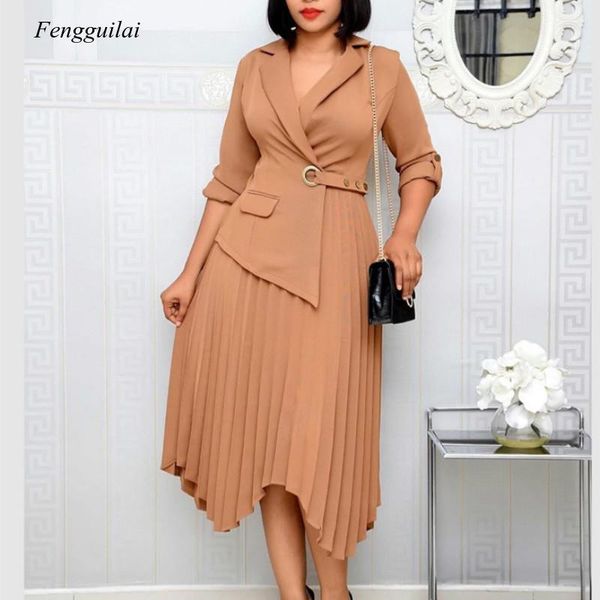 casual dresses women elegant blazer pleated irregular length with button work wear office ldies modest female fashion autumn 2021, Black;gray
casual dresses women elegant blazer pleated irregular length with button work wear office ldies modest female fashion autumn 2021, Black;gray
