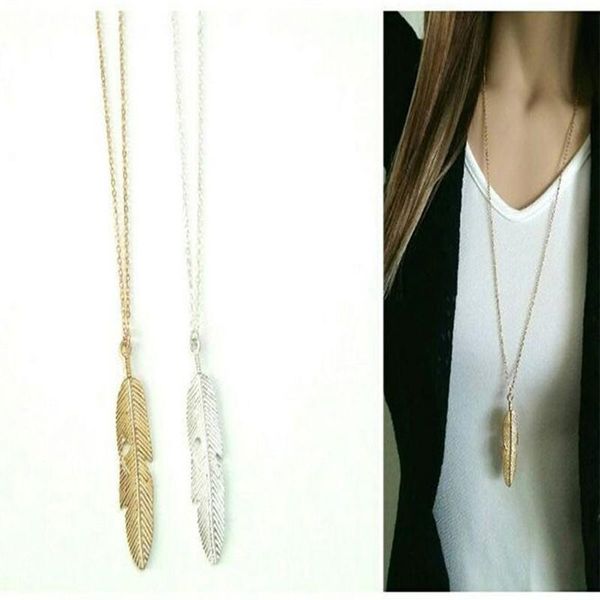 pendant necklaces simple classic necklace feather long sweater chain statement jewelry choker for women leaf chocker, Silver
pendant necklaces simple classic necklace feather long sweater chain statement jewelry choker for women leaf chocker, Silver