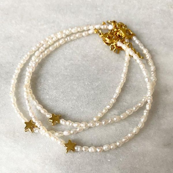 beaded, strands fine jewelry handmade bracelet 2021 retro natural pearl stone golden star pendant ladies fashion accessories trend, Black
beaded, strands fine jewelry handmade bracelet 2021 retro natural pearl stone golden star pendant ladies fashion accessories trend, Black