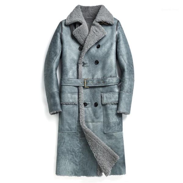 real sheepskin fur coat casual winter long thick jacket double breasted shearling men warm outwear men's leather & faux, Black
real sheepskin fur coat casual winter long thick jacket double breasted shearling men warm outwear men's leather & faux, Black