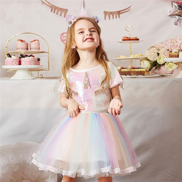 girls unicorn for childrens girl dresses sequins rainbow tulle princess 3 8 years kids wedding birthday party tutu gown vestidos, Red;yellow
girls unicorn for childrens girl dresses sequins rainbow tulle princess 3 8 years kids wedding birthday party tutu gown vestidos, Red;yellow