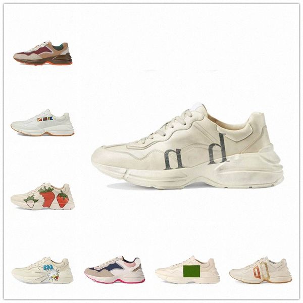 rhyton beige men's leather sneakers luxury retro runner designers women's casual shoes printed old dad shoes t2kq#, Black
rhyton beige men's leather sneakers luxury retro runner designers women's casual shoes printed old dad shoes t2kq#, Black