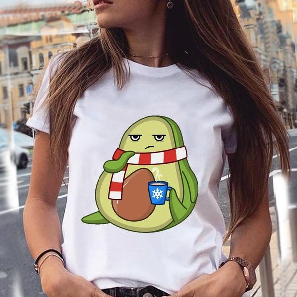 women's t-shirt merry christmas holiday short sleeve avocado year printed tee clothes tshirt women female cartoon graphic, White
women's t-shirt merry christmas holiday short sleeve avocado year printed tee clothes tshirt women female cartoon graphic, White