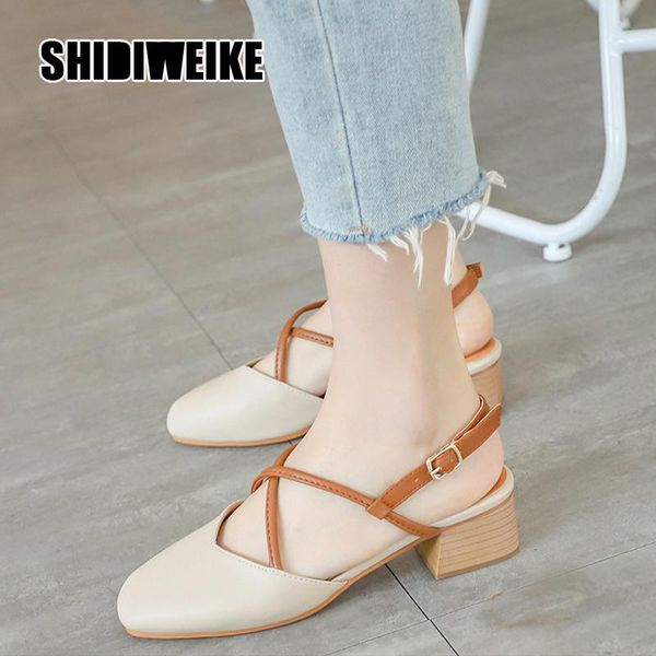 sandals baotou summer korean version of vintage mary jane women's shoes thick heel single fashion va384, Black
sandals baotou summer korean version of vintage mary jane women's shoes thick heel single fashion va384, Black