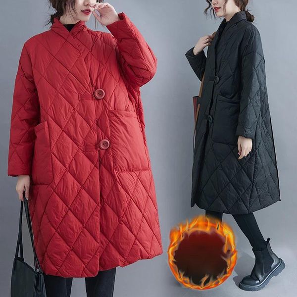 women's down & parkas autumn winter long jacket cotton warm fashion oversize outerwear, Black
women's down & parkas autumn winter long jacket cotton warm fashion oversize outerwear, Black