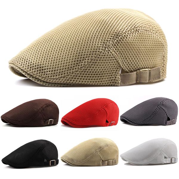 hollow mesh beret cap men wholesale solid plain trucker hats breathable casual outdoor headgear, Blue;gray
hollow mesh beret cap men wholesale solid plain trucker hats breathable casual outdoor headgear, Blue;gray