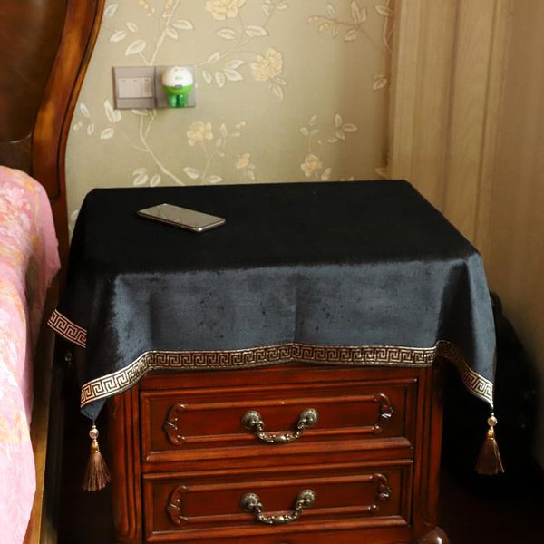 chenille tablecloth pure color embroidered table cloth tassels black tv bedside cupboard cover wedding decoration
chenille tablecloth pure color embroidered table cloth tassels black tv bedside cupboard cover wedding decoration