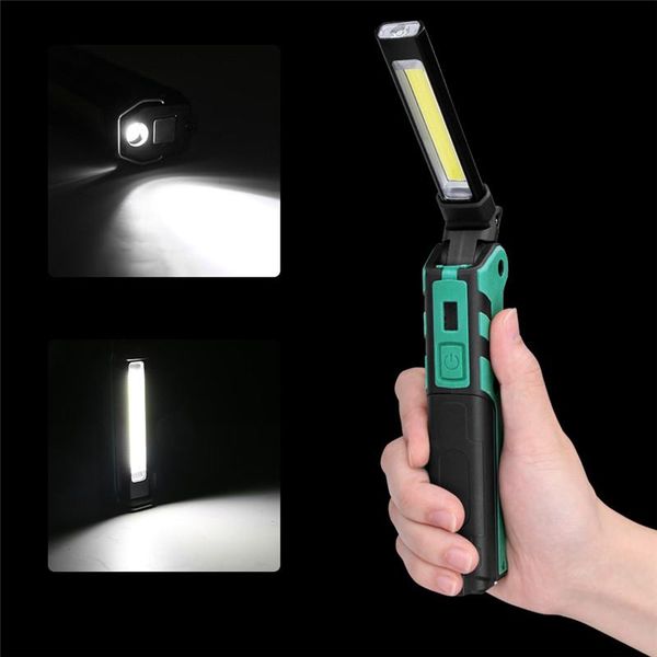 flashlights torches usb rechargeable working light camping torch built-in battery cob led lantern linternas with magnet and hook
flashlights torches usb rechargeable working light camping torch built-in battery cob led lantern linternas with magnet and hook